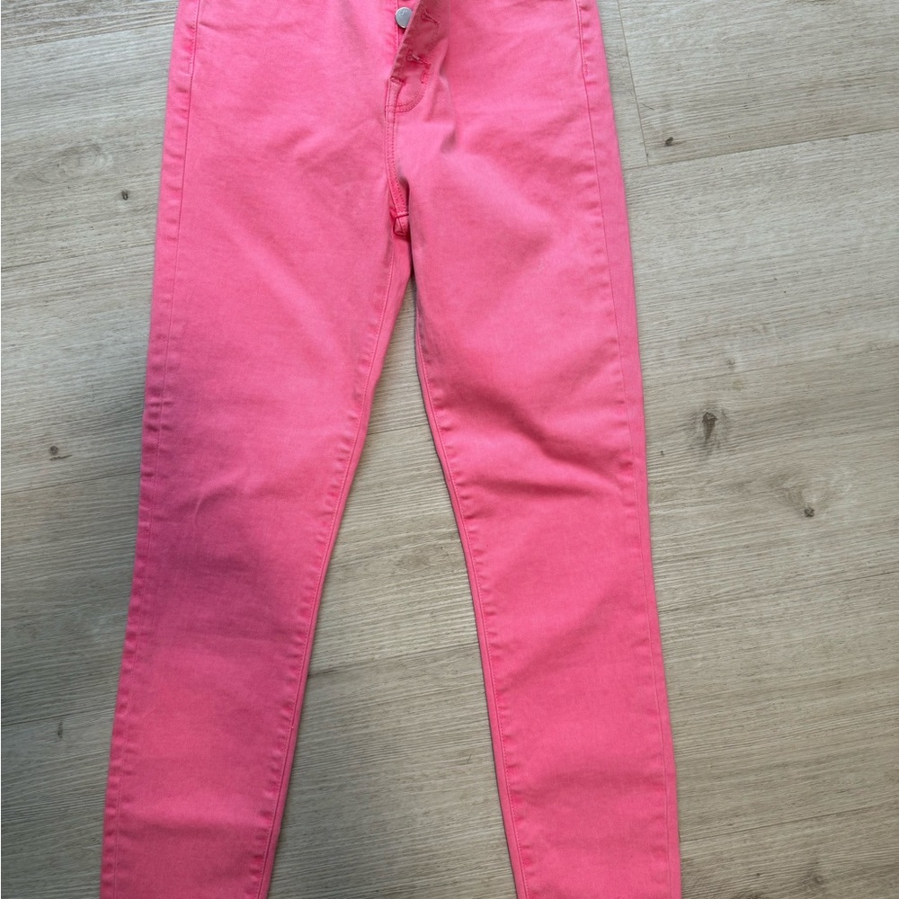 J Brand High Rise Women's Jeans in Bright Pink